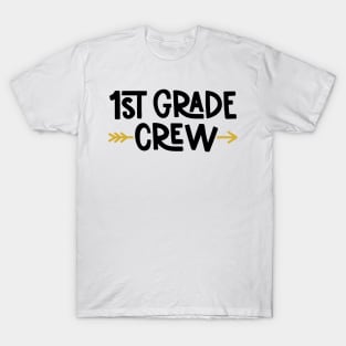 1st Grade Crew Funny Kids Back to School T-Shirt